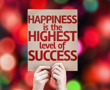 Happiness is the Highest Level Of Success card