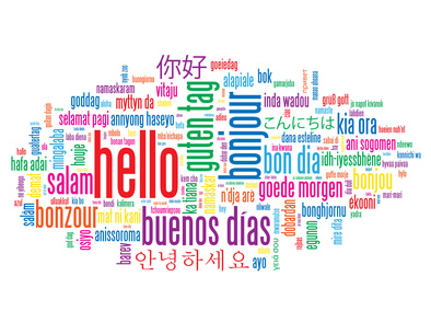 "HELLO" Tag Cloud (greetings welcome customer service reception)